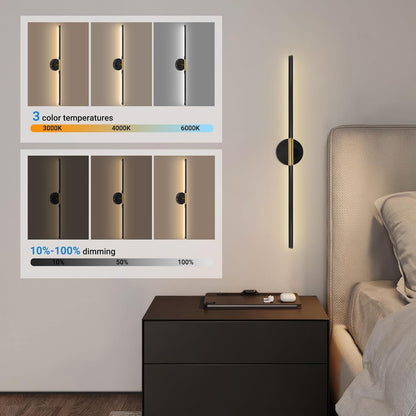 TaoFiaCo Battery Operated Wall Sconces Set of Two,Rechargeable Wall Sconces Set of 2 with Remote Control Dimmable Wall Light Decor for Living Room, Bathroom for, 24 Inch, Gold