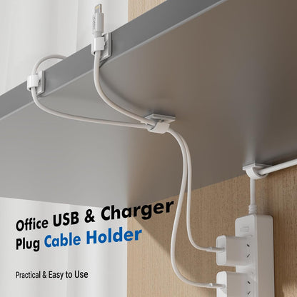 60Pcs Adhesive Cable Clips, Black Small, Cord Holder, Cord Clips for Dash cam, Ethernet Cable, Christmas Lights, USB, Phone Chargers, The Wall, Desk, nightstand, Car