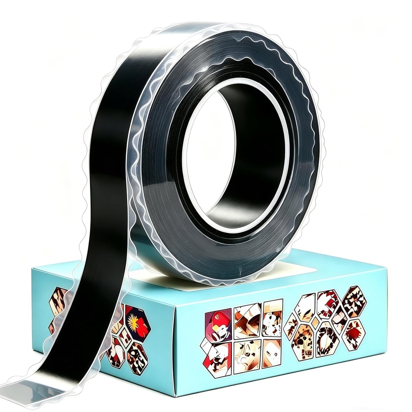 zvp Double Sided Nano Tape, Removable Heavy Duty Mounting Foam Tape, Adhesive Tape for Wall, Carpet, Poster and Picture Hanging Strips (Transparent, 1.15 * 118 in)
