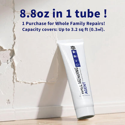 Breliter Drywall Repair Kit - 250g Wall Repair Paste Tube, Wall Putty Spackle for Nail Holes, Cracks & Stains, DIY Quick Solution for Walls and Ceilings, Fast Drying, Formaldehyde-Free, White (8.8oz)