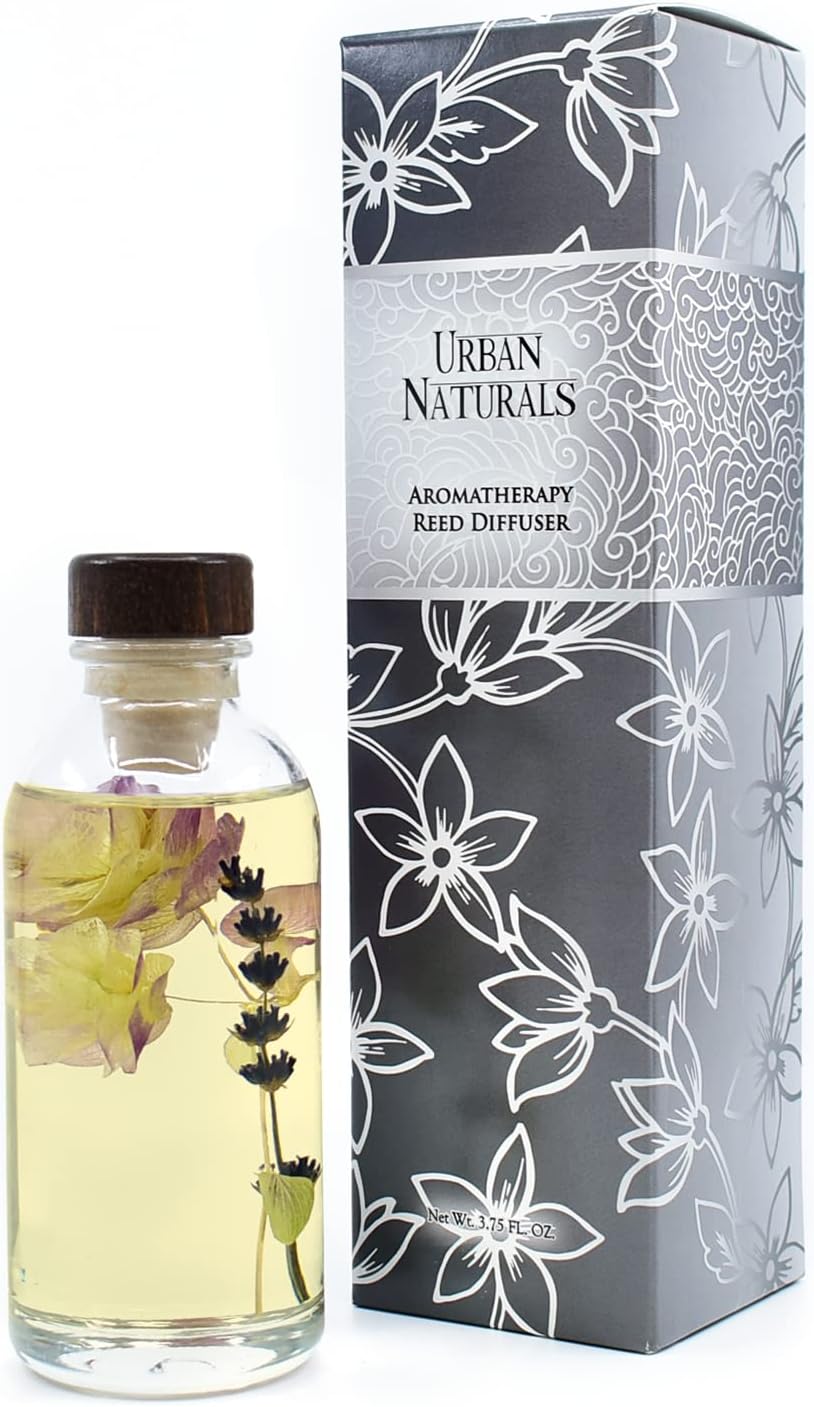 Urban Naturals Smoked Vanilla Reed Diffuser Set with Vanilla Bean, Sandalwood & Leather | Made in the USA - Colors C