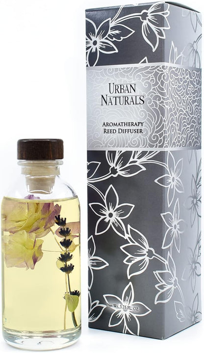 Urban Naturals Smoked Vanilla Reed Diffuser Set with Vanilla Bean, Sandalwood & Leather | Made in the USA - Colors C