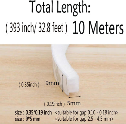 Self-Adhesive Pile Weather Stripping Seal for Sliding Windows and Door Frames, 16.5ft x 11/32 inch, Grey