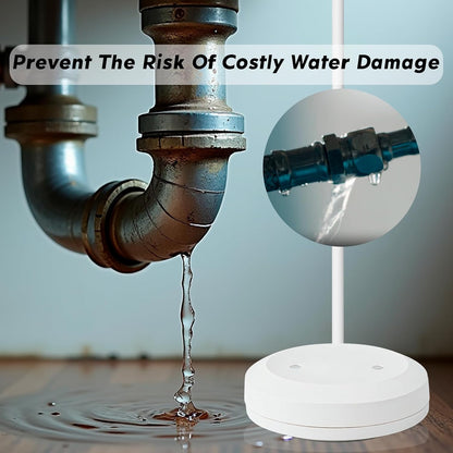 Water Leak Detector for Home, Water Alarm Leak Detector with Automatic Shutoff, Includes Leak Sensor and Water Valve, for 3/4-Inch Diameter Pipe, Protect Your Home from Water Damage