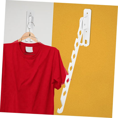 Alipis Clothing Drying Rack Foldable Towel Holder Wall Mounted Garment Hanger Space-Saver Easy Installation White