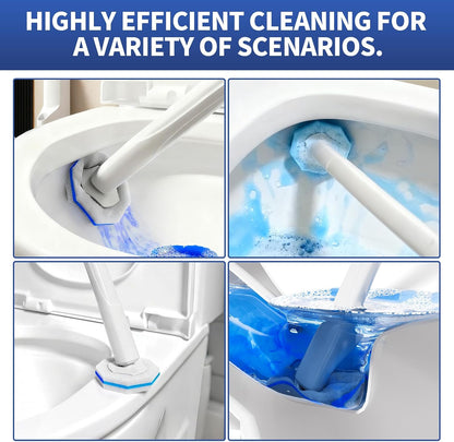 Disposable Toilet Brush - Toilet Bowl Cleaner, Toilet Cleaning Supplies, Toilet Brush with Holder, Toilet Bowl Cleaner Wands，40 Refills for Toilet Cleaning and Hygienic Bathroom Maintenance