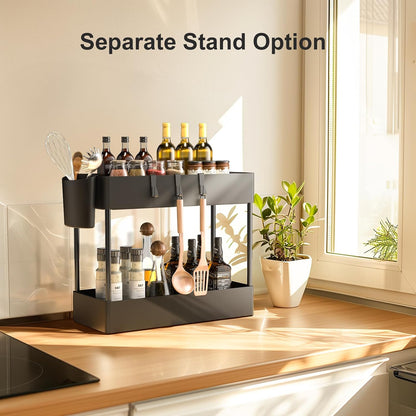 Pipishell Slim Storage Cart with Wheels - Bathroom Cart Organizer Storage, 4 Tier Rolling Carts for Bathroom, Laundry Room, Kitchen, Narrow Space, Black PIUC05