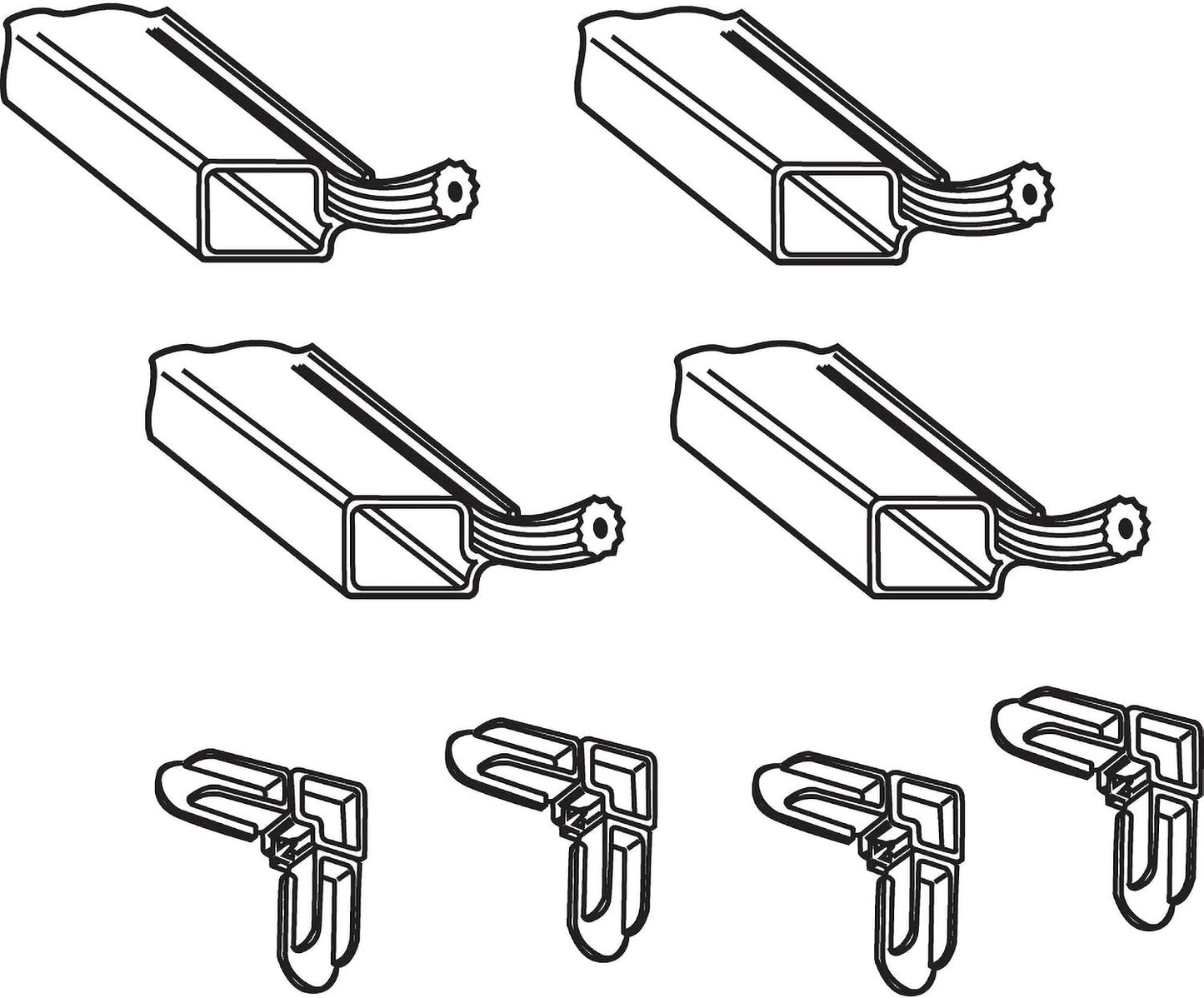 Prime-Line PL 7812 Aluminum Screen Frame Kit, 5/16 Inch x 3/4 Inch x 36 Inch, White (1 Kit)