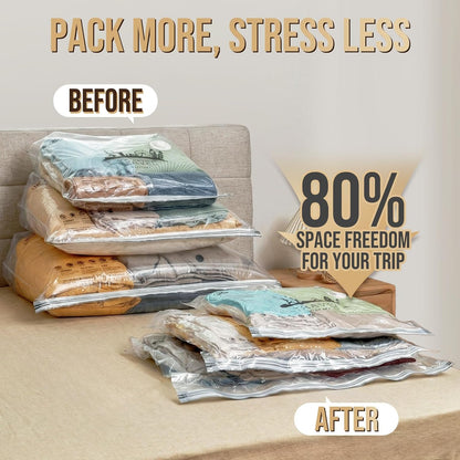 TAILI 8 Pack Vacuum Storage Bags, Jumbo Size (31×40 inch), Vacuum Seal Bags for Clothing, Bulky Bedding, Comforter, Blankets, Pillows, Space Saver Packing