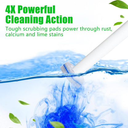Toilet Bowl Wand Refills for Clorox, Toilet Cleaner Refills,100 Count | Compatible with Clorox Toilet System, Pre-Loaded Cleaner, 3-Layer Scrub Pads, 4X Cleaning Power , Lemon Lavender Scent