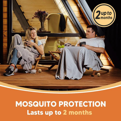 SCFKAOF Mosquito Repellent Outdoor Patio, Mosquito Deterrent for Yard, Indoor Mosquito Repellent Balls, Mosquito Repeller for Patio, Keep Mosquito Away, Covers 120 Sq. Ft, 60 Days Protection-12 Packs