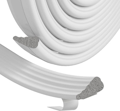 Weather Stripping Door Seal Strip for Door Frame,Window Insulation for Winter,Doors Soundproofing Gap Filler,Window Sealer Exterior Doors Weather Stripping,Foam Windows Draft Stopper (White,118'')