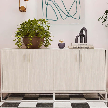 Modern Peel and Stick Wallpaper 17.3" x 78.7" Self Adhesive Wallpaper Textured Neutral Stripe Contact Paper Removable Vinyl Wall Paper for Living Room Bedroom Accent Wall Modern Minimalist Wall Decor