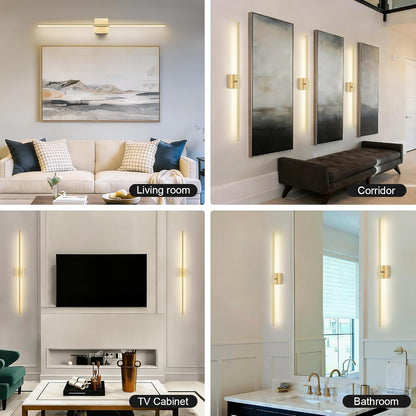 Battery Operated Wall Sconce Set of Two with Remote Control, 3000K-6000K Dimmable Black Wall Lights, Timable LED Wireless Wall Sconces, 350° Ratate for Bathroom, Living Room, Hallway 29.1 Inch
