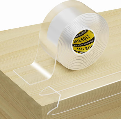 Clear Edge Protector Strip, 1.18in x 9.84FT, Sharp Edge Wrap Cover Tape, Self Adhesive Protective Bumper Corner Guards for Cabinet Door Desk Glass Table Bed Furniture, Kitchen Countertop, Waterproof