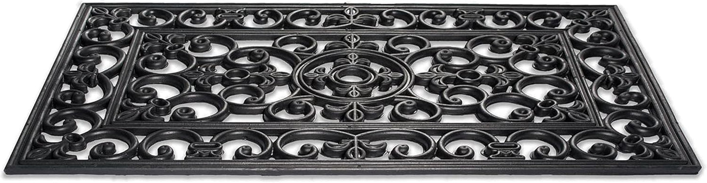 DII Rubber Doormats Collection All Weather, 18x30, Lattice