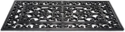 DII Rubber Doormats Collection All Weather, 18x30, Lattice