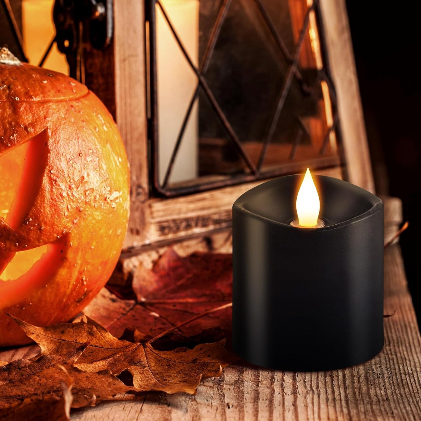 3x4 Flickering Flameless Candles Set of 3,Real Wax Pillar LED Candles,with Timer,4 inch Flameless Candles with Remote,for Party Wedding Holiday Home Decor,Ivory
