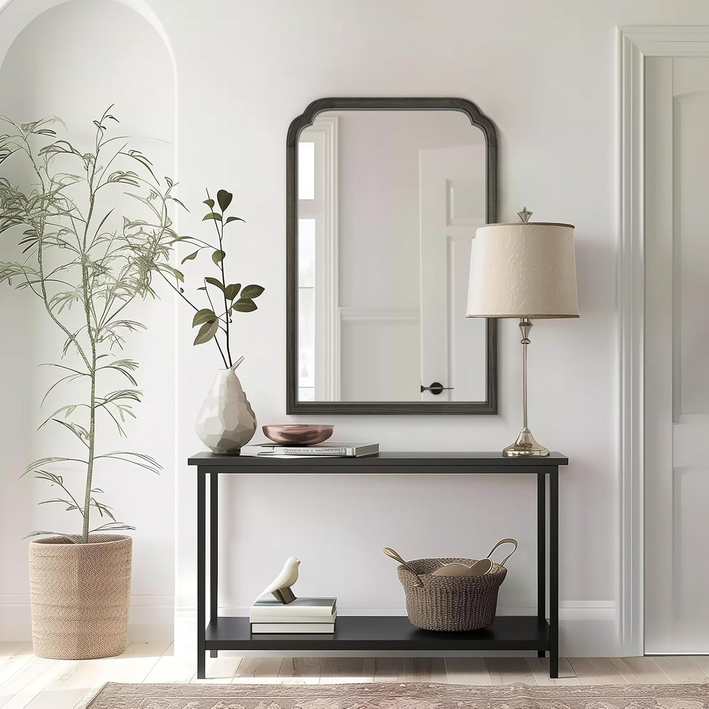 WallBeyond Full Length Mirror Wall Mounted 65"x22", Rustic Wooden Frame Floor Mirror, Large Full Body Mirror for Bedroom, Leaning or Hanging Against Wall, Natural