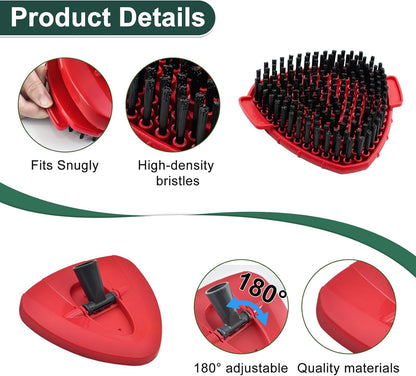 Mop Head Replacement for O Cedar, Spin Mop Replacement Head for Ocedar Easywring 1 Tank System, Mop Heads Includeds 4 Mop Replacement Heads , 1 Spin Scrub Brush & 1 Base