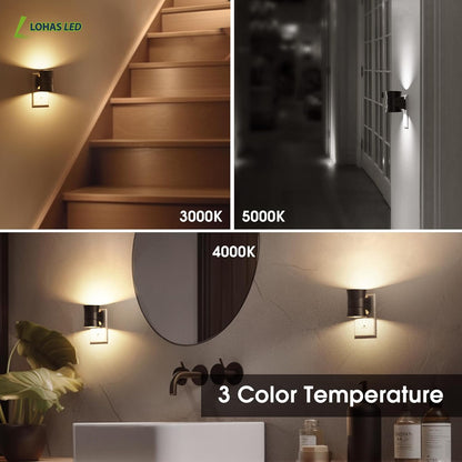 L LOHAS LED Night Light, Bubble Night Lights Plug into Wall,2 Pack 3000K/4000k/5000K Adjustable Color Temperature Night Light,Dimmable Nightlights with Dusk to Dawn Sensor for Rooms Bathroom Hallway