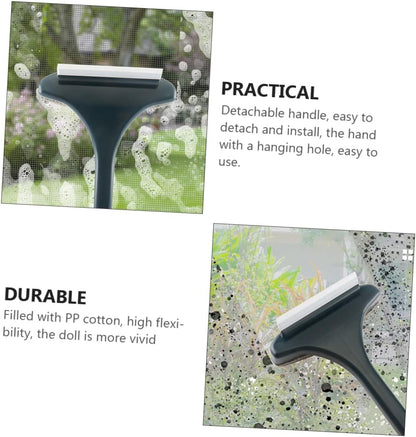 2pcs Window Screen Cleaning Brush Set Double-Sided Window Cleaner Tool Detachable Scrubber for Home Use Efficient Cleaning for and Screens