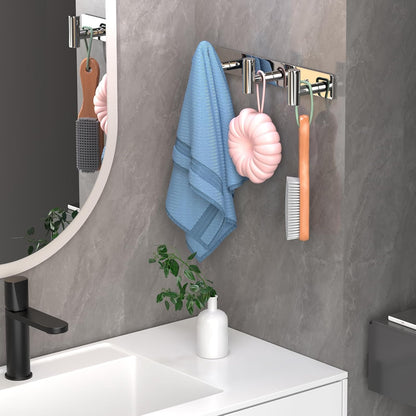 Wall Mounted Coat Rack-3 Hooks, Heavy Duty Stainless Steel Wall Hooks for Towel Coat Bag, Hat Rack Coat Hanger Coat Hooks Towel Racks for Bathroom Entryway Kitchen Office (Silver, 1 Pack)