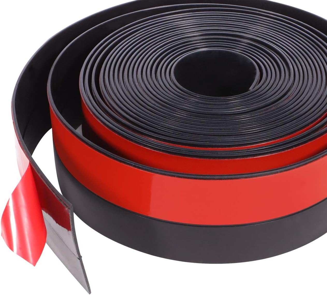 TORRAMI Wide Silicone Weather Stripping 3 inch Width 20 Feet Length, Draft Stopper Seal for Barn and Garage Door Under Bottom,Top, Sides, Grey