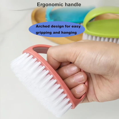 Small Scrub Brush for Cleaning - 4 Pack Scrubbing Brushes with Stiff Nylon Bristles Heavy Duty Cleaning Brush Multi-Purpose Scrub Brushes for Household Cleaning-Small Size