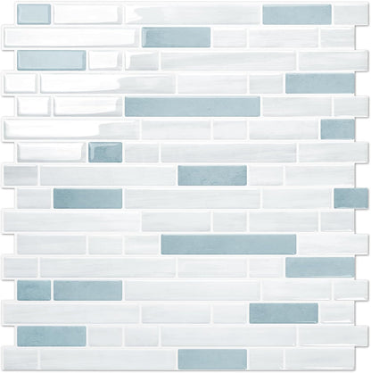 STICKGOO Peel and Stick Backsplash - 10 Sheets of 12”×12” - 3D Self Adhesive Peel and Stick Tile Backsplash for Kitchen & Bathroom