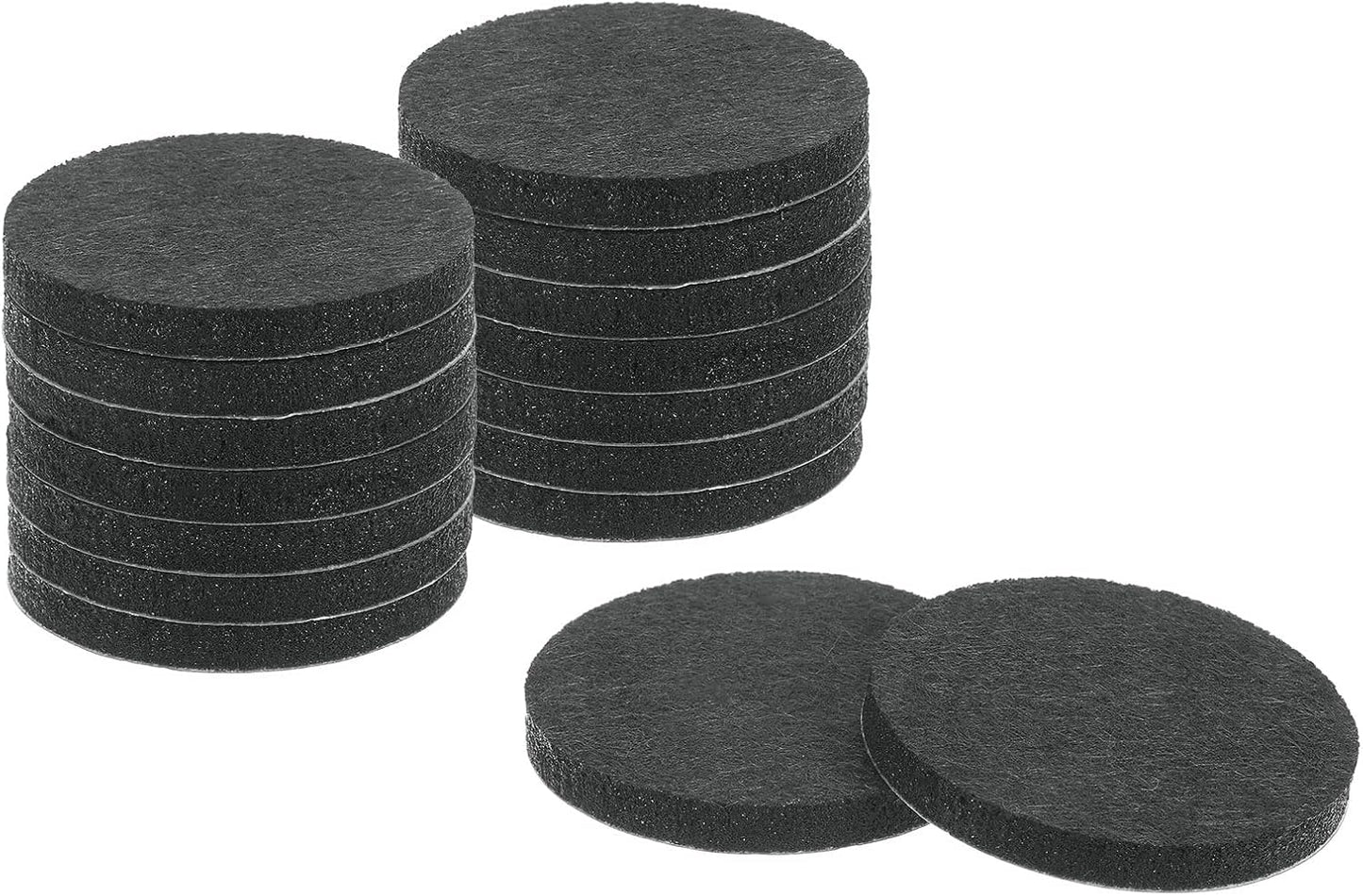 uxcell Furniture Pads, 36Pcs 0.5" - Round Self Adhesive Felt Furniture Pads, Floor Protectors for Furniture Feet Chairs Legs Hardwood Floors (Black)