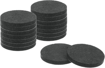 uxcell Furniture Pads, 36Pcs 0.5" - Round Self Adhesive Felt Furniture Pads, Floor Protectors for Furniture Feet Chairs Legs Hardwood Floors (Black)