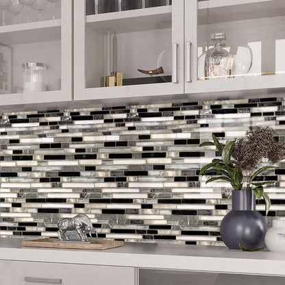 Livebor Peel and Stick Backsplash Wallpaper Kitchen Backsplash Wallpaper 11.8inch x 118.1inch Tile Contact Paper Kitchen Peel and Stick Countertops Waterproof Contact Paper for Bathroom Tile Vinyl