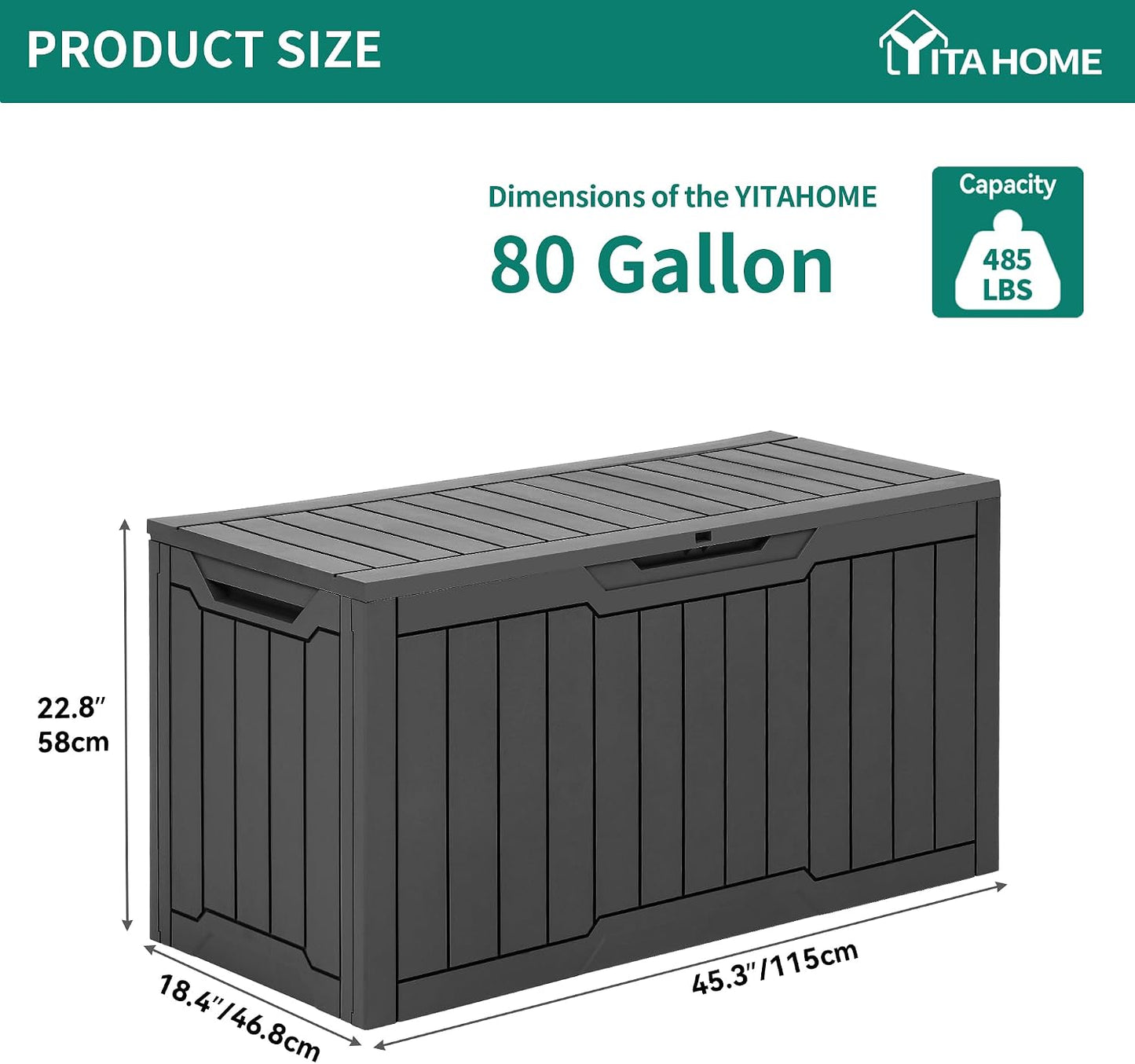 YITAHOME 31 Gallon Outdoor Storage Box | Resin Deck Box and Waterproof Package Delivery Box for Gardening Tools, Pool Supplies, Patio Furniture, Lockable, Taupe