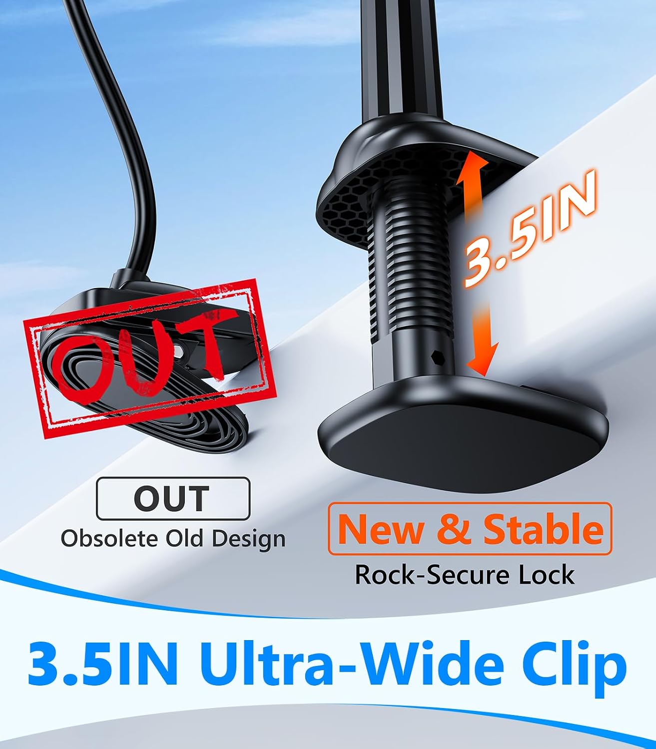 Adjustable Arm Clip on Fan for Desk,3 Speed Ultra Flexible Adjustable Design Clip Fan with 3.5”Wide Clamp,3000mAh Battery Operated Quiet Personal Cooling for Office Bedroom Gaming Dorm （Brown）