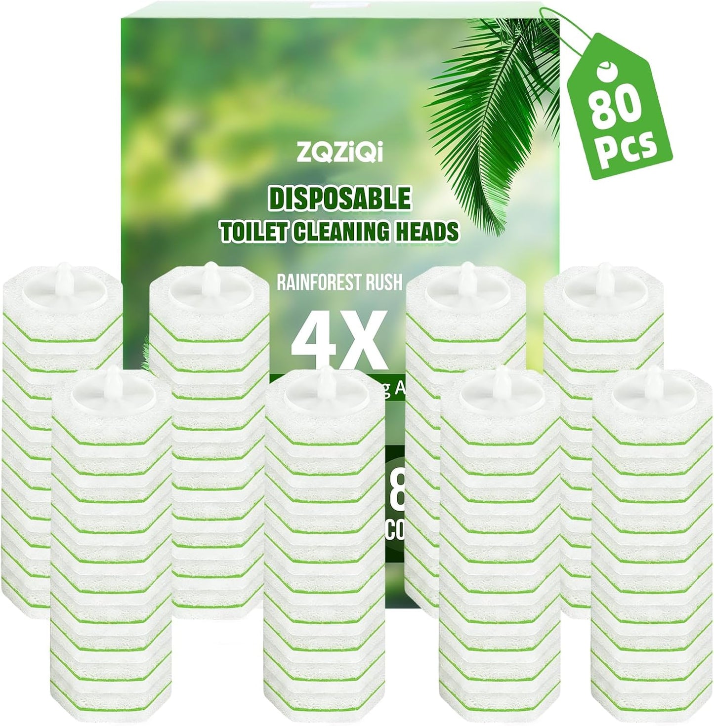 Toilet Bowl Wand Refills for Clorox, Toilet Cleaner Refills,100 Count | Compatible with Clorox Toilet System, Pre-Loaded Cleaner, 3-Layer Scrub Pads, 4X Cleaning Power , Lemon Lavender Scent