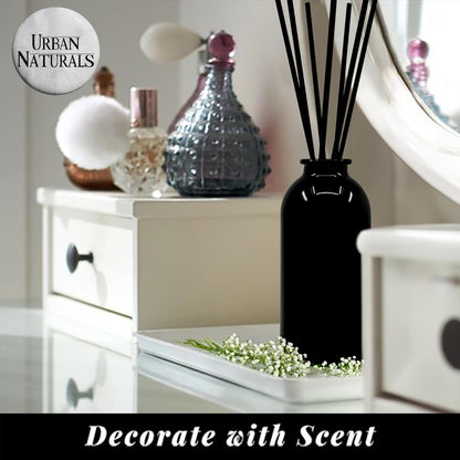 Urban Naturals Smoked Vanilla Reed Diffuser Set with Vanilla Bean, Sandalwood & Leather | Made in the USA - Colors C