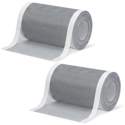 Strong Adhesive Screen Repair Tape, Window Screen Repair Kit, Fiberglass Mesh Screen Repair Kit for Window and Door, Self-Adhesive Patch for RV, Tent, Pool, Patio, Porch Netting (1 PCS, 3 IN*18 FT)