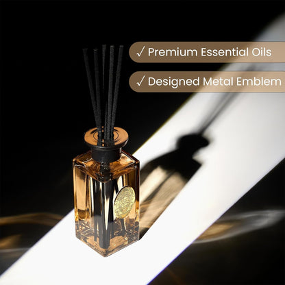 M&SENSE 6.3 oz Large Reed Diffuser Set | Lime+Basil Scent Oil Diffuser with Sticks | Hotel Collection Non-Toxic Home Fragrance |for Bedroom Bathroom Living Room - Colors B