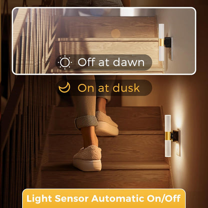 L LOHAS LED Night Light,Dimmable Night Lights Plug into Wall, 2 Pack Acrylic Nightlight with 0-100 LM Adjustable Brightness, 3000K Plug in Night Light with Dusk to Dawn Sensor, for Bathroom Hallway