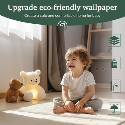Dimoon 118''x17.7'' Green Peel and Stick Wallpaper Contact Paper Modern Self Adhesive Wall Paper Removable Renter Friendly Textured Solid Color Shelf Cabinet Vinyl Roll (118''x17.7'',Dark Green) - Colors B