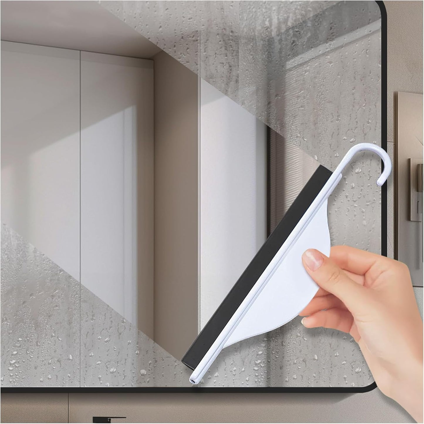 2 Packs Small Shower Squeegee for Glass Doors,Squeegee for Shower Glass,mini Bathroom Squeegee for Window