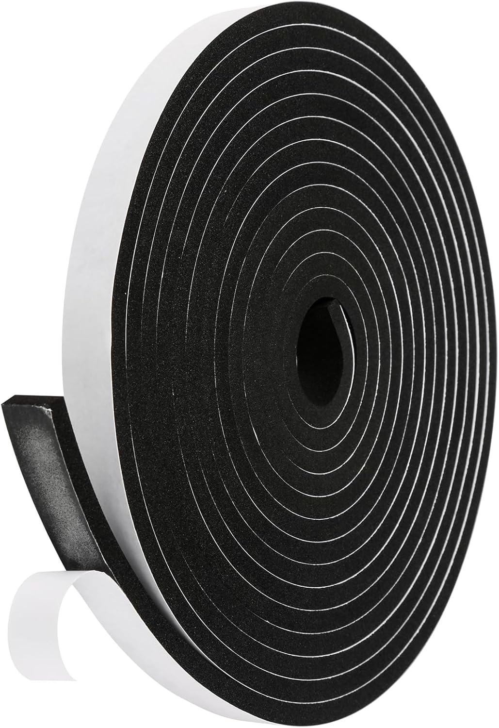 16Feet Weather Stripping Seal (1/2 Inch X 1/4 Inch) for Door Window, High Density Foam Tape, Soundproofing, Insulation Strip, Door Sealers for Door Frame- White
