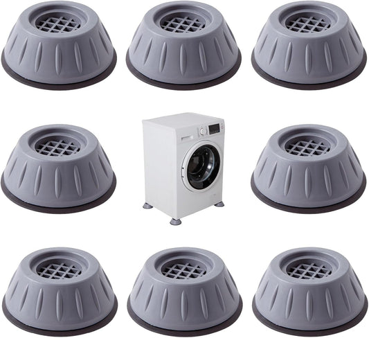 8 PCS Anti Vibration Washing Machine Feet, Anti Vibration Anti Slip Pads for Washing Machine and Dryer Machine, Floor Protector for Washing Machines, Dryer Machine, Furniture and Appliances