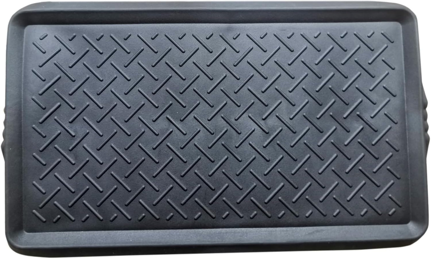 Rubber Boot Tray for Entryway,Boot Mat,Shoe Tray,Shoe Mat for Indoor and Outdoor Use (Soft Silicone Rubber, 29.5X14.9 inch)