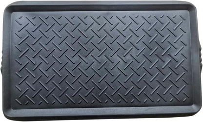 Rubber Boot Tray for Entryway,Boot Mat,Shoe Tray,Shoe Mat for Indoor and Outdoor Use (Soft Silicone Rubber, 29.5X14.9 inch)