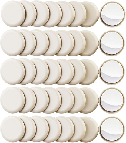 40PCS 1-3/4in.Self Stick Carpet Sliders Self Adhesive Furniture Moving Slider for Carpet Slider,Self-Adhesive Furniture Slider,Moving Pads Moving Furniture Sliders,Furniture Mover Glides Glider