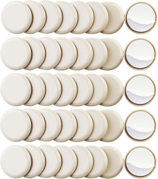 40PCS 1-3/4in.Self Stick Carpet Sliders Self Adhesive Furniture Moving Slider for Carpet Slider,Self-Adhesive Furniture Slider,Moving Pads Moving Furniture Sliders,Furniture Mover Glides Glider