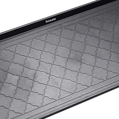 Extra Large All-Weather Boot Tray 40x20 in, Waterproof Shoe Mat with 1.25 in Raised Edge, Recycled Polypropylene Floor Protector for Entryway and Mudroom, Black