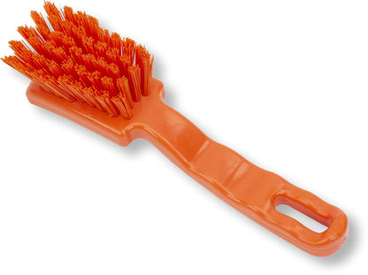 SPARTA 41395EC09 Plastic Scrub Brush, Detail Brush, Kitchen Brush With Hanging Hole For Cleaning, 7 Inches, Green